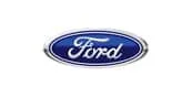 Blue oval Ford logo with the word Ford written in white cursive letters, surrounded by a silver border.