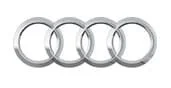 Four interlocking silver rings arranged horizontally on a white background.